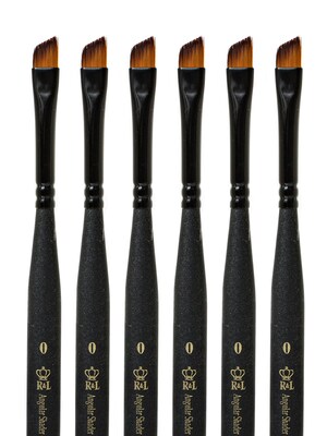 Royal and Langnickel Series 4200 Mini-Majestic Brushes, 0 Round, Pack of 6 (PK6-R4200R-0)