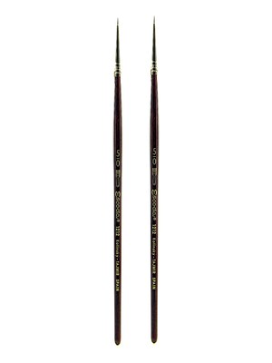 Escoda Series 1212 Tajmyr Kolinsky Sable Brushes 5/0 round [Pack of 2] (PK2-1212-5/0)