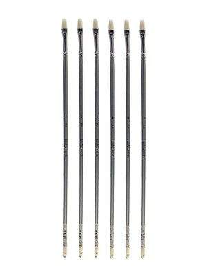 Liquitex Basics Brushes, Flat No. 2, Pack of 6 (PK6-6923002)