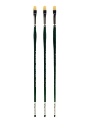 Grumbacher Gainsborough Oil and Acrylic Brushes 4 bright [Pack of 3] (PK3-1271B.4)