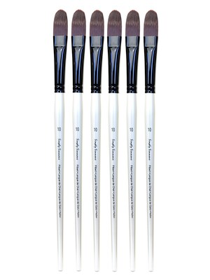 Robert Simmons Simply Simmons Extra Firm Filament filbert long handle 10 [Pack of 6] (PK6-255342010)