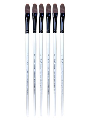 Robert Simmons Simply Simmons Extra Firm Filament filbert long handle 8 [Pack of 6] (PK6-255342008)