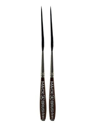 Andrew Mack Long Bob Pinstriper and Scroller Brush LB 3/0, Pack of 2 (PK2-LB-000)