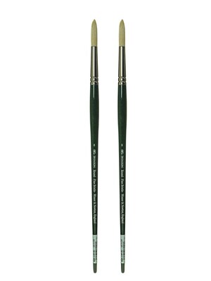 Winsor and Newton Winton Hog Brushes 8 round [Pack of 2] (PK2-5975708)