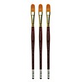 Grumbacher Goldenedge Watercolor Brushes, 6 Filbert, Pack of 3 (PK3-4625.6)