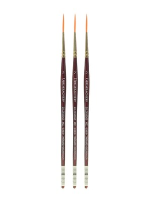 Grumbacher Goldenedge Watercolor Brushes 2 liner [Pack of 3] (PK3-4623.2)