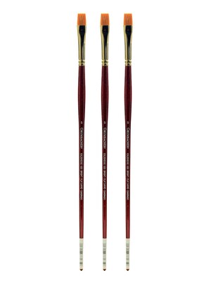 Grumbacher Goldenedge Oil and Acrylic Brushes, 5 Bright, Pack of 3 (PK3-630B5G)