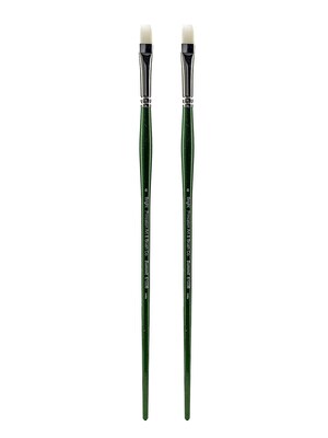 Princeton 6100 Summit White Synthetic Long Handle Brushes, 6 Bright, Pack of 2 (PK2-6100B-6)