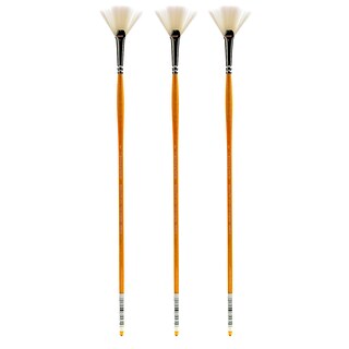 Grumbacher Bristlette Oil and Acrylic Brushes 4 fan [Pack of 3] (PK3-4721.4)