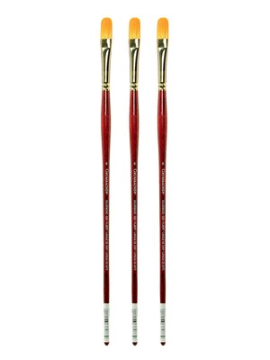 Grumbacher Goldenedge Oil and Acrylic Brushes, 6 Filbert, Pack of 3 (PK3-630T6G)