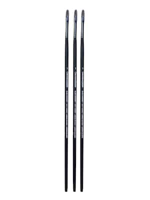 Grumbacher Black Diamond Oil and Acrylic Brushes, Filbert 1, Pack of 3 (PK3-1274T.1)