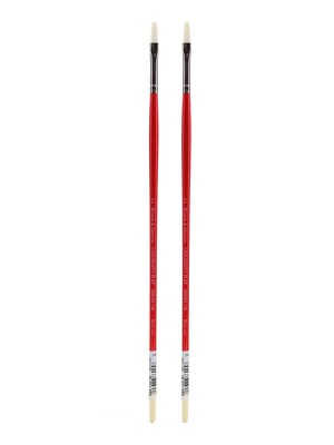 Winsor and Newton University Series Long Handled Brushes 2 flat 236 [Pack of 2] (PK2-5417002)
