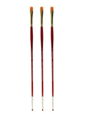 Grumbacher Goldenedge Oil and Acrylic Brushes 4 bright [Pack of 3] (PK3-630B4G)