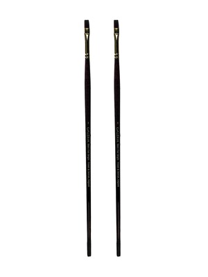 Winsor and Newton Galeria Long Handled Brushes, 4 Flat/Bright, Pack of 2 (PK2-5731004)