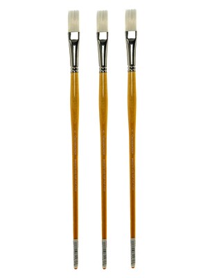 Grumbacher Bristlette Oil and Acrylic Brushes 8 flat [Pack of 3] (PK3-4720F.8)