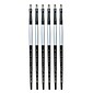 Dynasty Black Silver Bright Short Handle 6, Pack of 6 (PK6-32805)