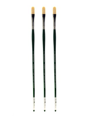 Grumbacher Gainsborough Oil and Acrylic Brushes 4 filbert [Pack of 3] (PK3-1271T.4)