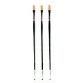 Grumbacher Gainsborough Oil and Acrylic Brushes 4 filbert [Pack of 3] (PK3-1271T.4)