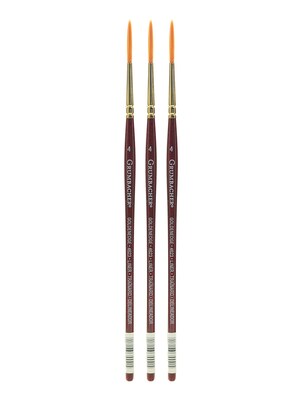 Grumbacher Goldenedge Watercolor Brushes 4 liner [Pack of 3] (PK3-4623.4)