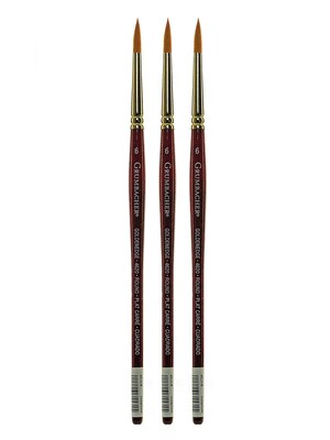Grumbacher Goldenedge Watercolor Brushes 6 round [Pack of 3] (PK3-4620.6)