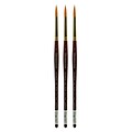 Grumbacher Goldenedge Watercolor Brushes, 7 Round, Pack of 3 (PK3-4620.7)