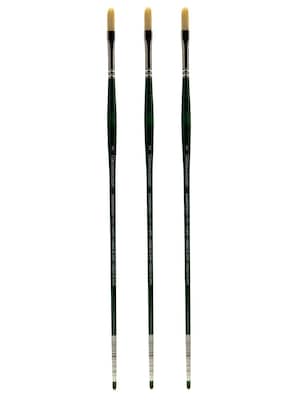 Grumbacher Gainsborough Oil and Acrylic Brushes, 2 Filbert, Pack of 3 (PK3-1271T.2)