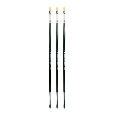 Winsor and Newton Winton Hog Brushes 1 long flat [Pack of 3] (PK3-5974701)