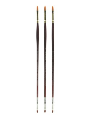 Grumbacher Goldenedge Oil and Acrylic Brushes 1 filbert [Pack of 3] (PK3-630T1G)