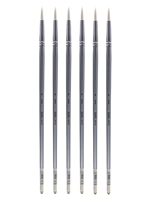 Liquitex Basics Brushes, Round No. 8, Pack of 6 (PK6-6921008)
