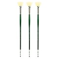 Grumbacher Gainsborough Oil and Acrylic Brushes 6 fan [Pack of 3] (PK3-1271N.6)