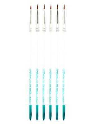 Duncan Detail Brushes 2/0, 6/Pack (PK6-BR570-2/0 92403)
