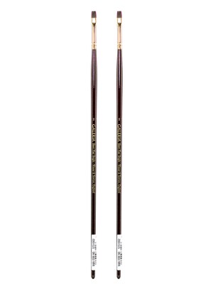 Winsor and Newton Galeria Long Handled Brushes 2 flat/bright [Pack of 2] (PK2-5731002)