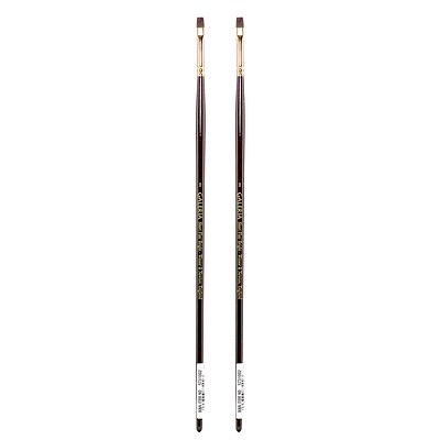 Winsor and Newton Galeria Long Handled Brushes 2 flat/bright [Pack of 2] (PK2-5731002)