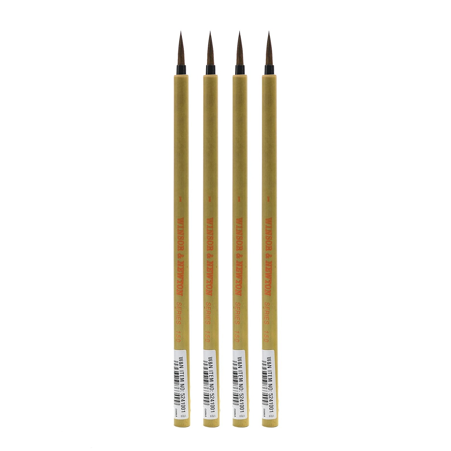 Winsor and Newton Series 150 Bamboo Brushes 1 [Pack of 4] (PK4-5241001)