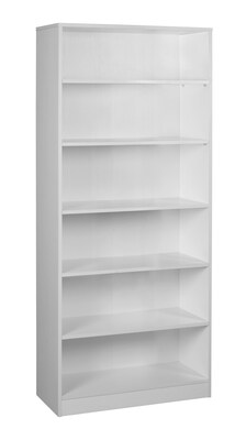 Niche Mod 4 Shelf 71H Bookcase, White Wood Grain (NBC7130WH)