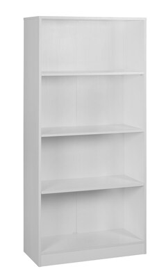 Regency Niche Mod 3 Shelf 65H Bookcase, White Wood Grain (NBC6530WH)
