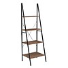 Niche Soho 4 Shelf 72H Ladder Bookcase, Urban Walnut (NSBC7224UW)