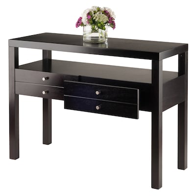 Winsome Copenhagen Contemporary Scandinavian Console Table, Espresso (92656)