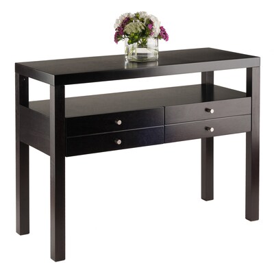 Winsome Copenhagen Contemporary Scandinavian Console Table, Espresso (92656)