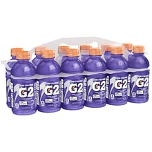 Gatorade G2 Grape 12 Ounce Bottles, 2/12 Pack (QUA12203)
