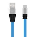 Lightning to USB Cable - 6 ft (1.82 M) Flexible MFI Certified Data Sync/ Charge Cord for iPad mini, iPhone 7/8/X, Blue