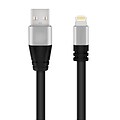 Lightning to USB Cable - 6 ft (1.82 M) Flexible MFI Certified Data Sync/ Charge Cord for iPad mini, iPhone 7/8/X, Black