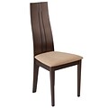 Flash Furniture Polyester Dining Chair Espresso (ESCB2408YBHEBGE)