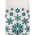 9.75 x 12.25 Stayflats Snowflake Print Flat Mailers, Blue/White, 25/Pack (RM5SNOW)