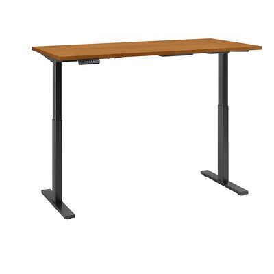 Bush Business Furniture Move 60 Series 60"W Height Adjustable Standing Desk, Natural Cherry (M6S6024NCBK)