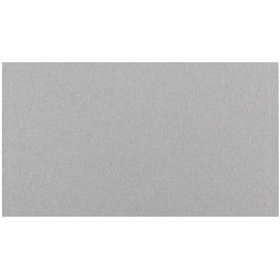 JAM Paper® Blank Flat Note Cards, 3Drug Size, 2 x 3 1/2, Silver Metallic Stardream, 100/Pack (17532460)