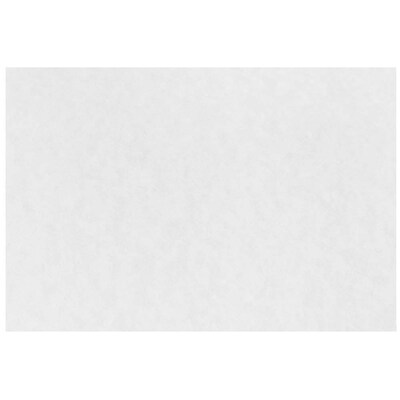 JAM Paper® Blank Flat Note Cards, A6 Size, 4 5/8 x 6 1/4, White Parchment, 25/Pack (17534161)
