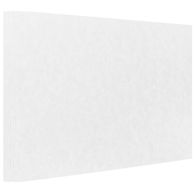 JAM Paper® Blank Flat Note Cards, A6 Size, 4 5/8 x 6 1/4, White Parchment, 25/Pack (17534161)
