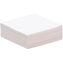 JAM Paper® Blank Note Cards, 1.75 x 1.75, White Parchment, 50/Pack (17534144)
