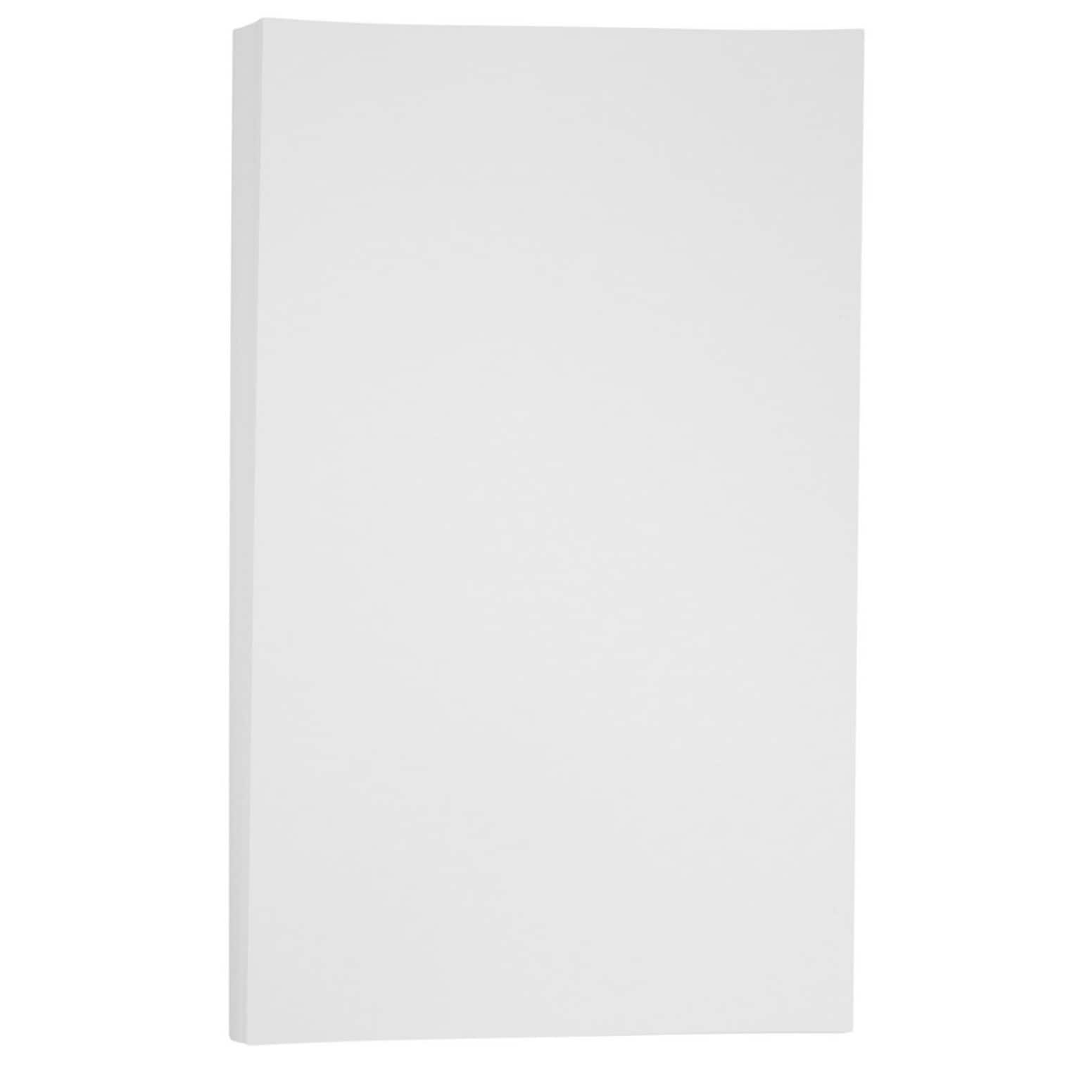 JAM Paper® Vellum Bristol 67lb Cardstock, 11 x 17 Tabloid Coverstock, White, 50 Sheets/Pack (16934188)